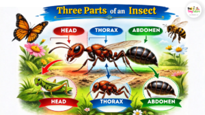 Three Parts of an Insect for kids