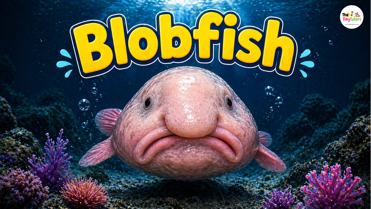 Blobfish with soft jelly-like body resting in deep sea environment