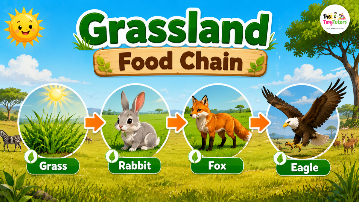 Grassland Food Chain for Kids